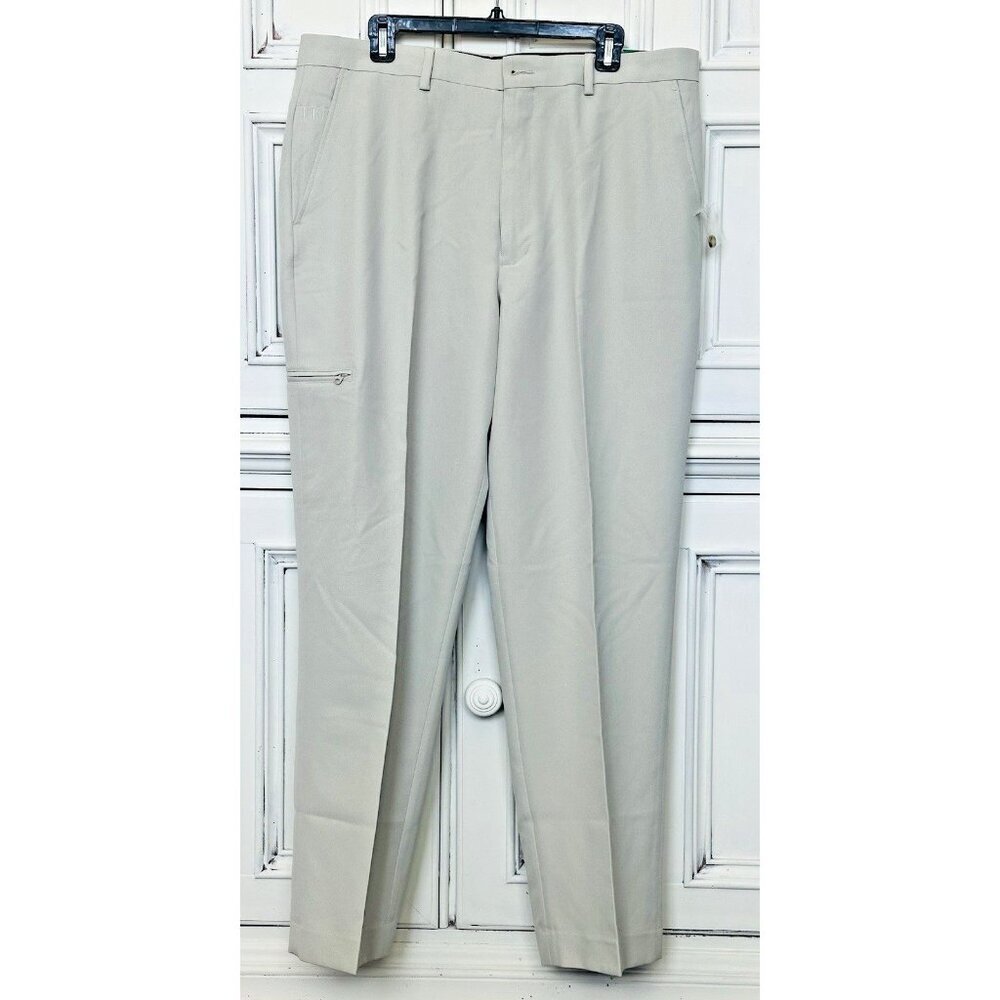 NEW Pro Tour Men's 38x32 Golf Pants Bisque Tee Scorecard Pockets Comfort NWT